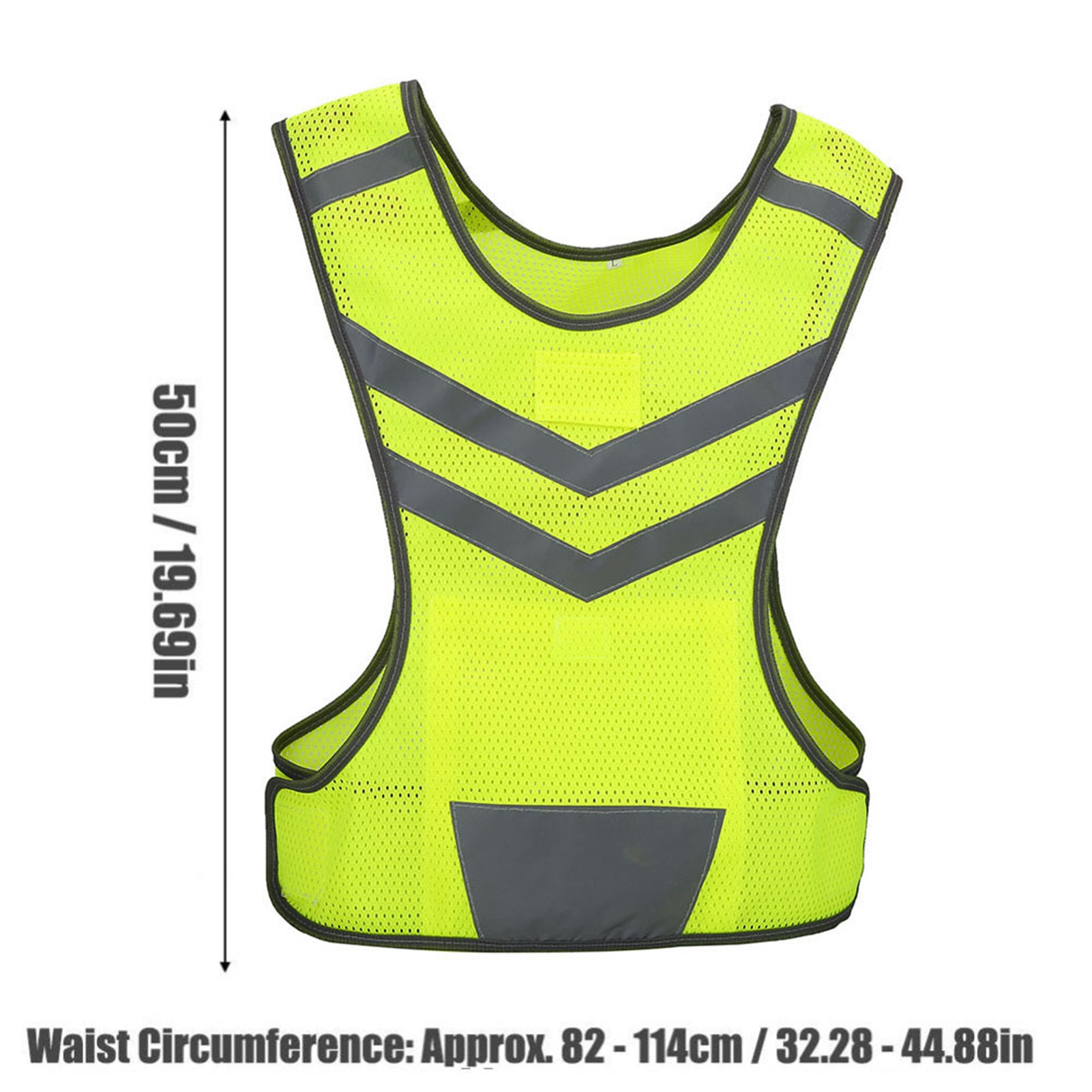 Mountain Biking Vest - Colete de segurança reflexivo ajustável de