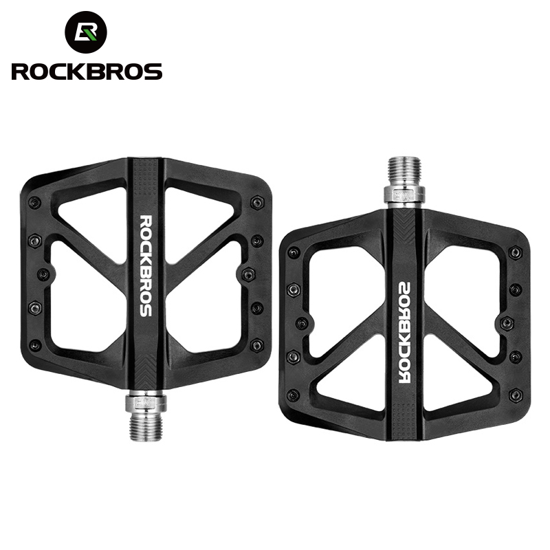 Pedal Platform Flat - Rockbros pedais de bicicleta ultraleve rolamentos