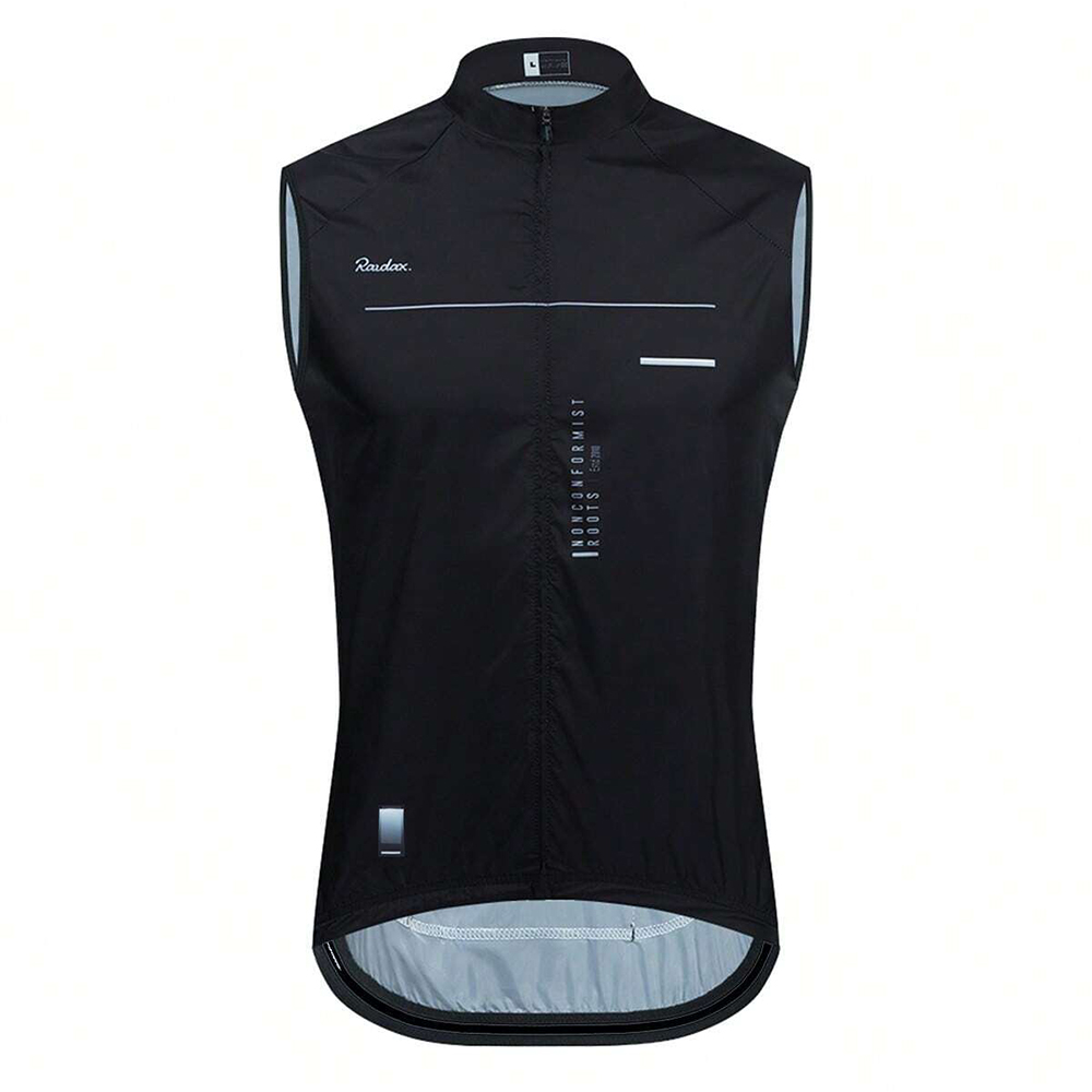 Mountain Biking Vest - Preto sem mangas malha camisa de