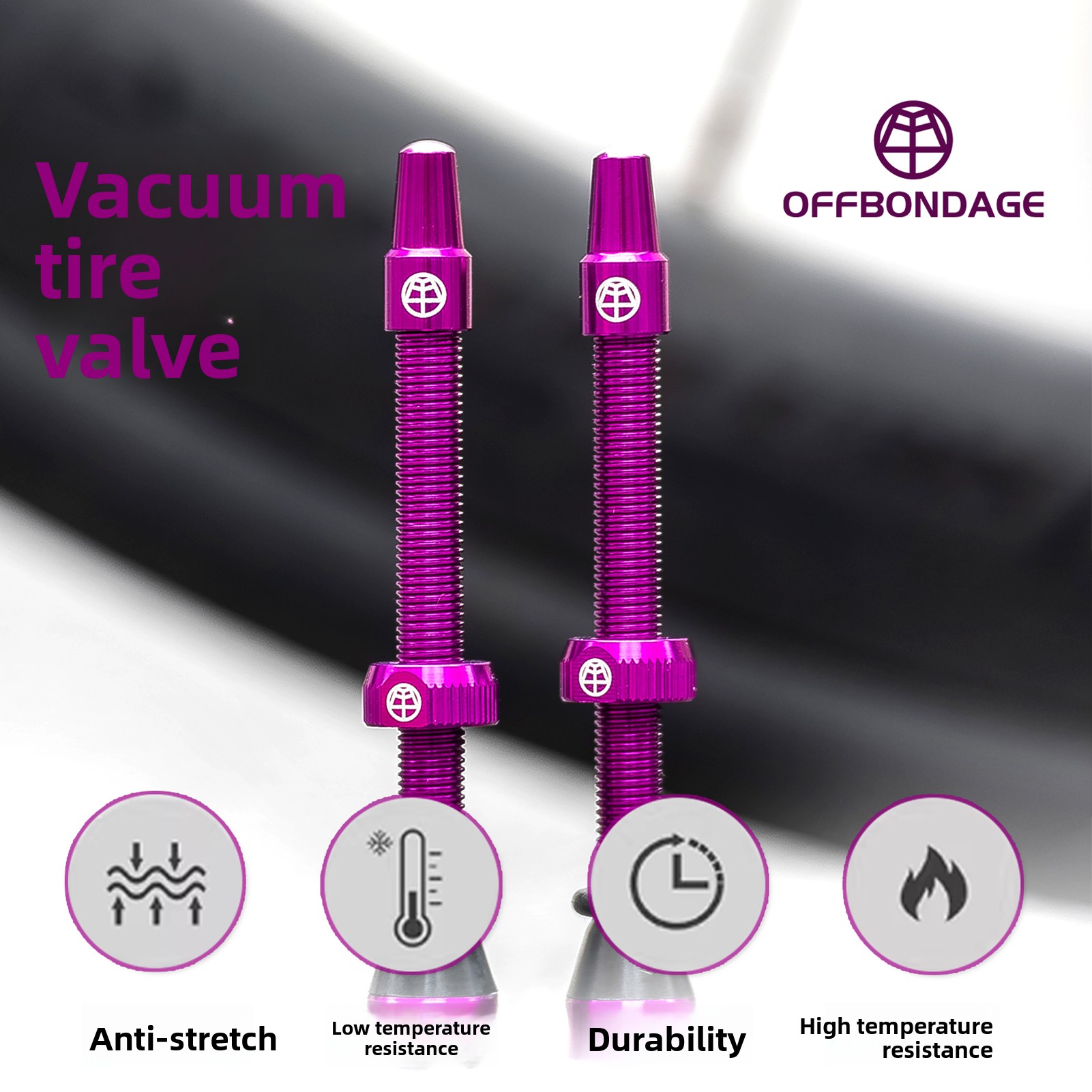 Tubeless Valve Core - Válvula Tubeless para Bicicleta OFFBONDAGE, Pacote