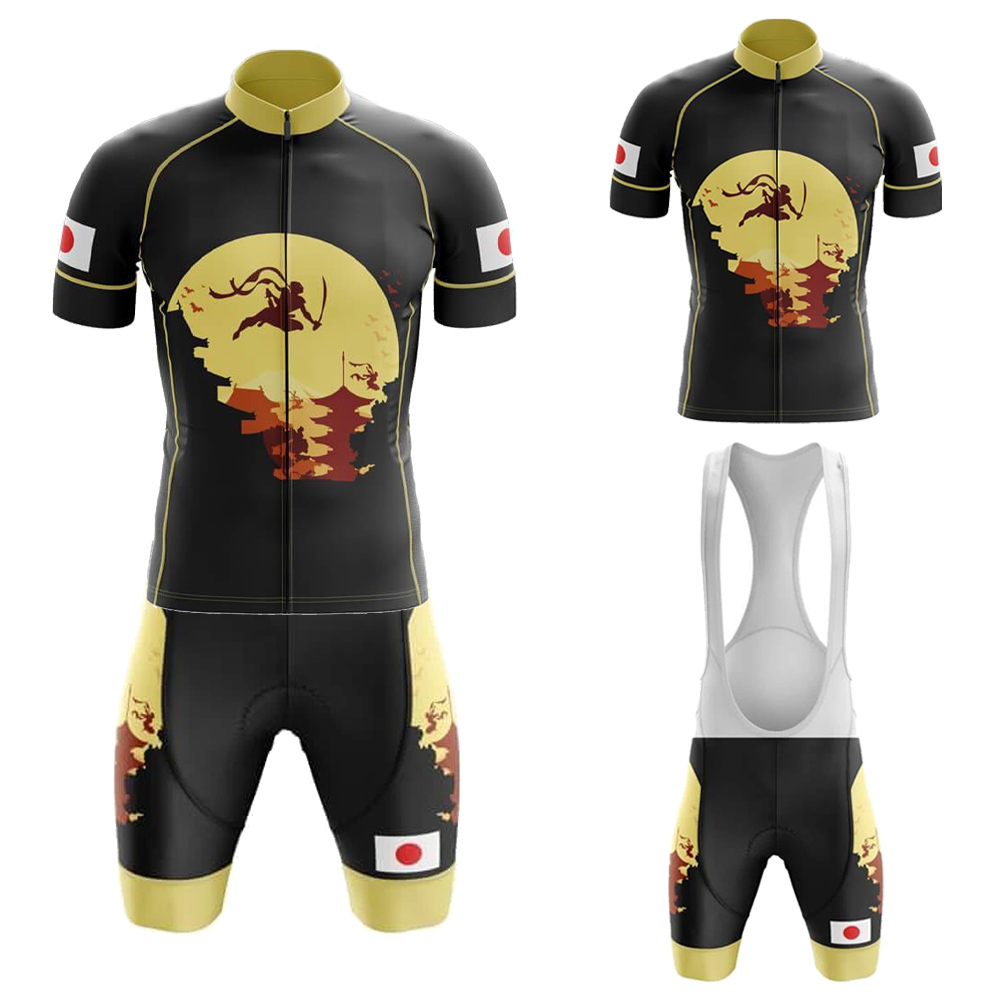 Mountain Biking In Japan - Japão conjunto de camisa de ciclismo