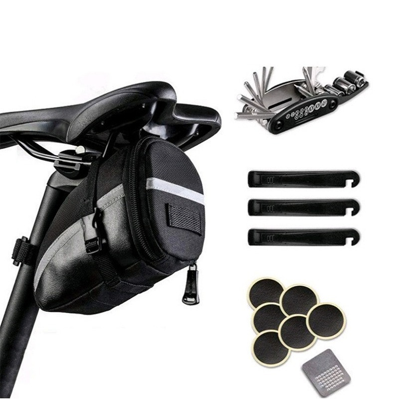 Mountain Biking Bag - Conjunto de Bolsa Traseira para Bicicleta