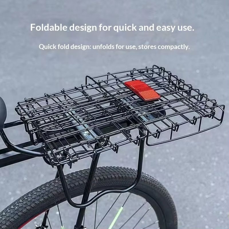 Mountain Biking Rucksack - Cesta traseira dobrável para bicicleta, grande