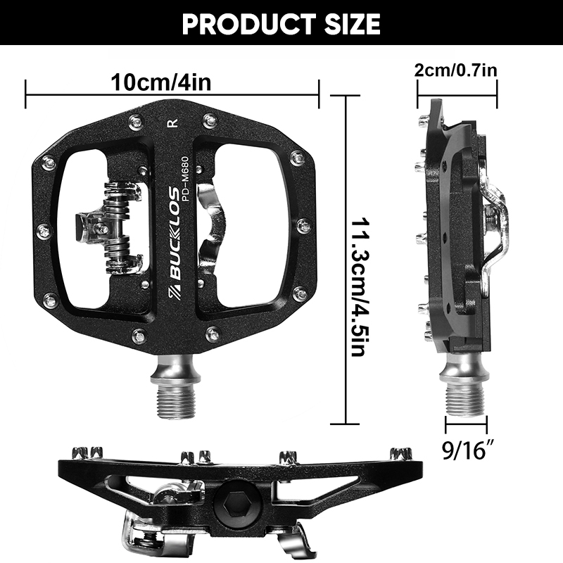 Pedais BUCKLOS para Bicicleta, - Pedal Platform Flat avaliação e preço