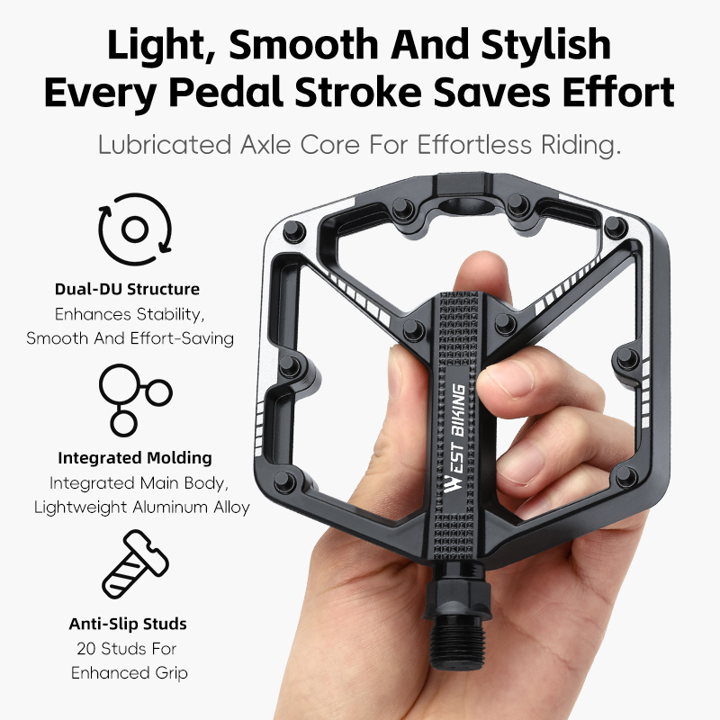 Pedais de Bicicleta WEST BIKIN - Pedal Platform Flat avaliação e preço