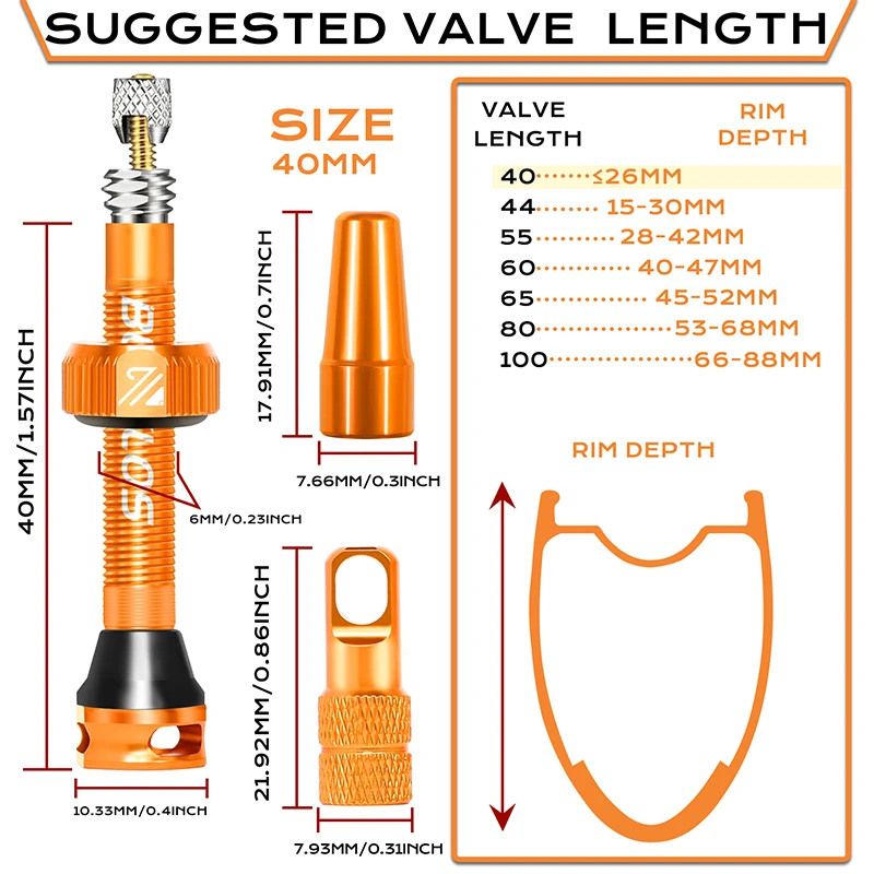 Bucklos válvula presta de bici - Tubeless Valve Core avaliação e preço