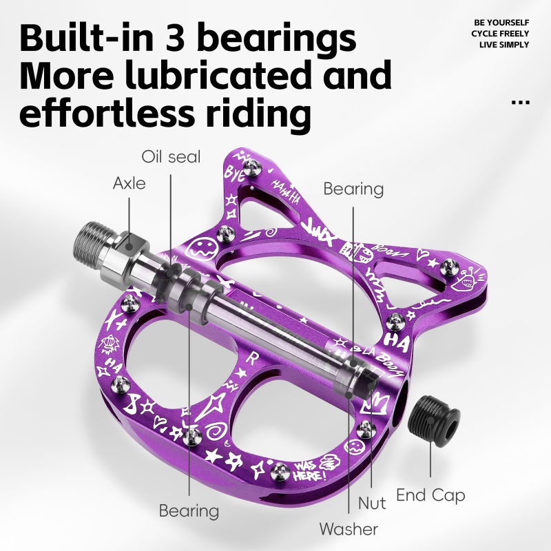 West biking 3 rolamentos mtb p - Pedal Platform Flat avaliação e preço