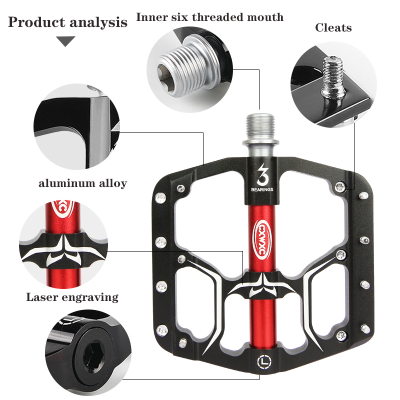 CXWXC V15 Bicicleta MTB Pedais - Pedal Platform Flat avaliação e preço