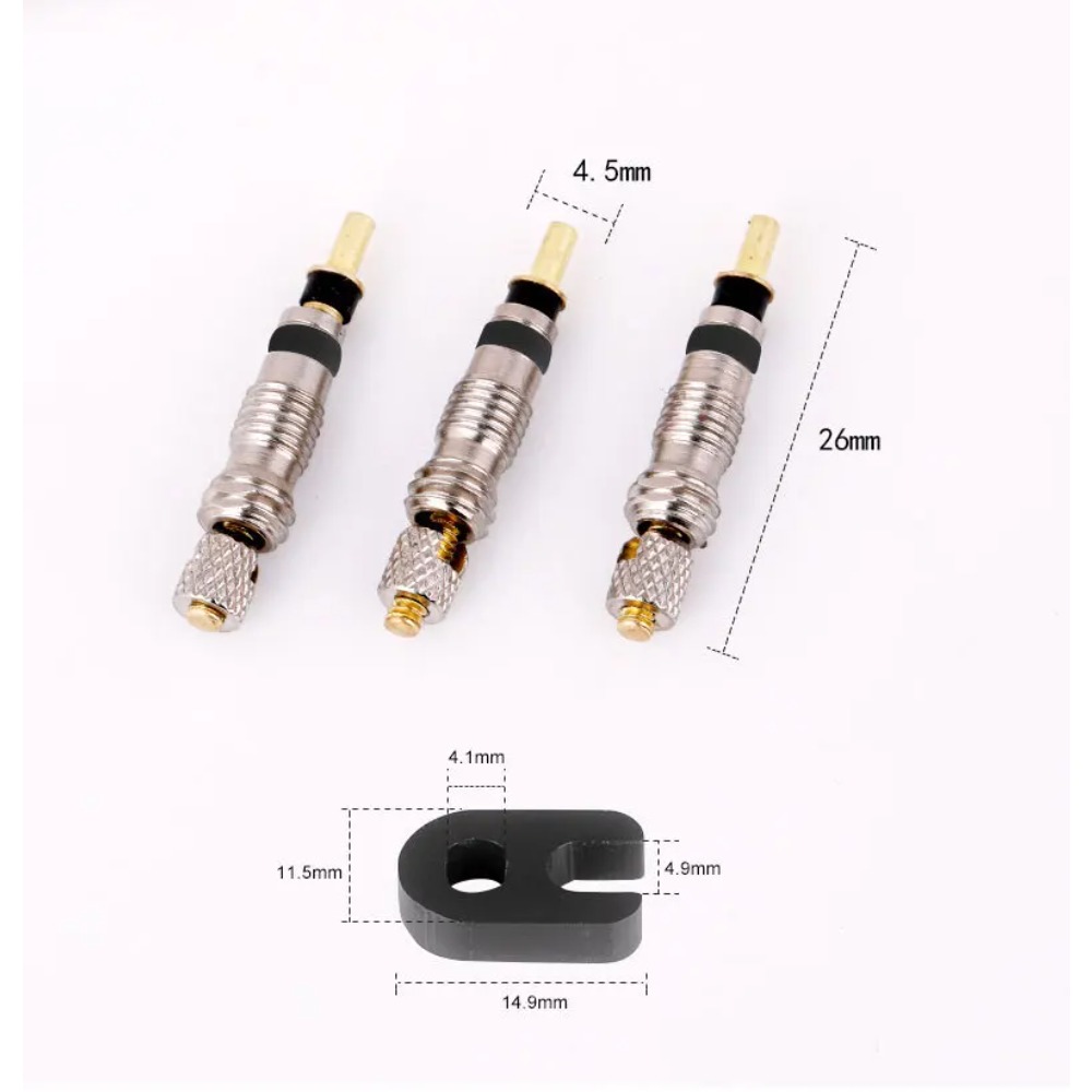 6/18 Peças Adaptador de Válvul - Tubeless Valve Core avaliação e preço