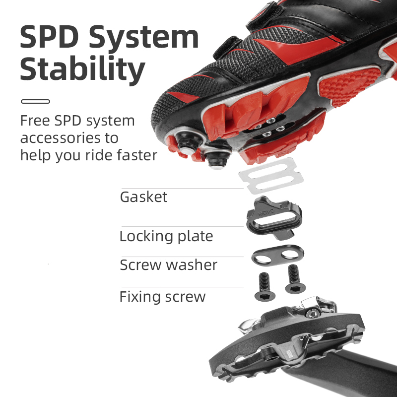 Rockbros pedal de bloqueio de  - Pedal Platform Flat avaliação e preço