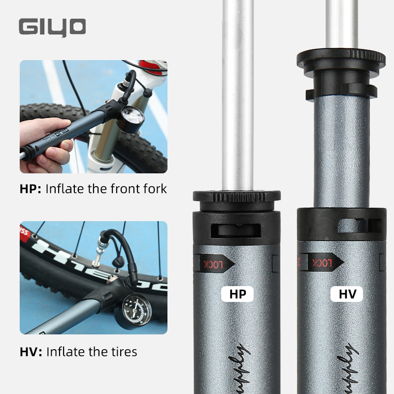 Bomba de Ar Manual Giyo GS-41P - Shock Pump Suspension avaliação e preço