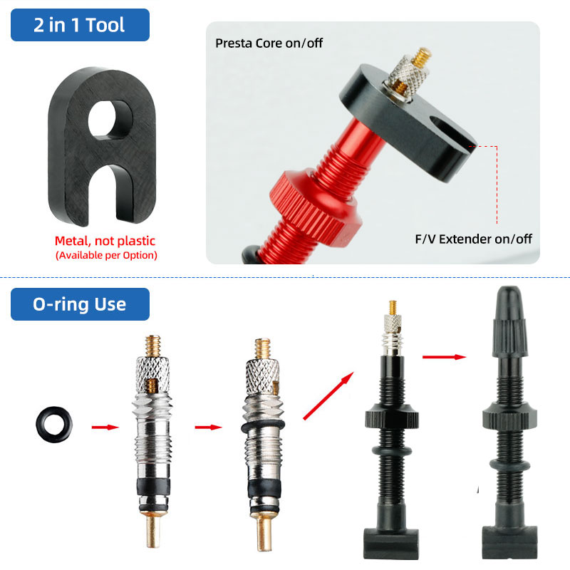 Deemount válvula presta núcleo - Tubeless Valve Core avaliação e preço