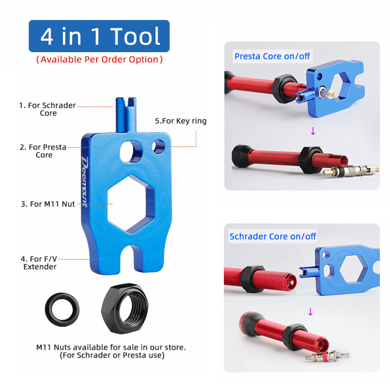 Deemount válvula presta núcleo - Tubeless Valve Core avaliação e preço